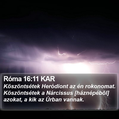 Róma 16:11 KAR Bible Verse Image