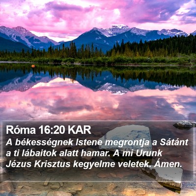 Róma 16:20 KAR Bible Verse Image