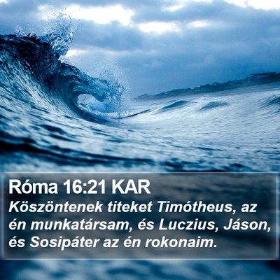 Róma 16:21 KAR Bible Verse Image