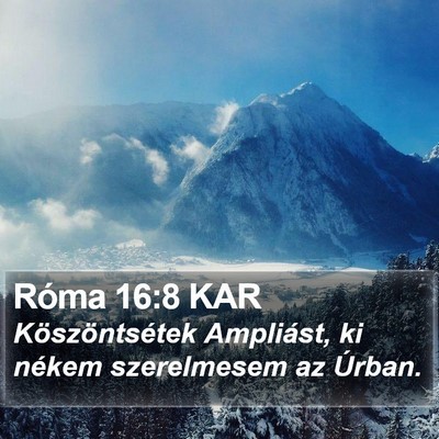 Róma 16:8 KAR Bible Verse Image