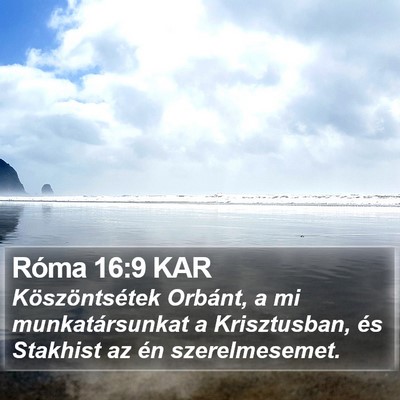 Róma 16:9 KAR Bible Verse Image