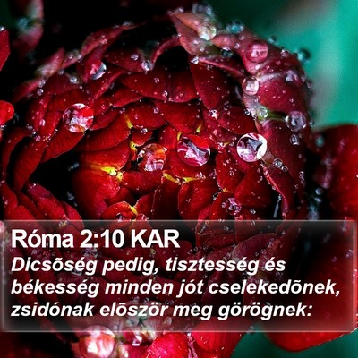 Róma 2:10 KAR Bible Verse Image