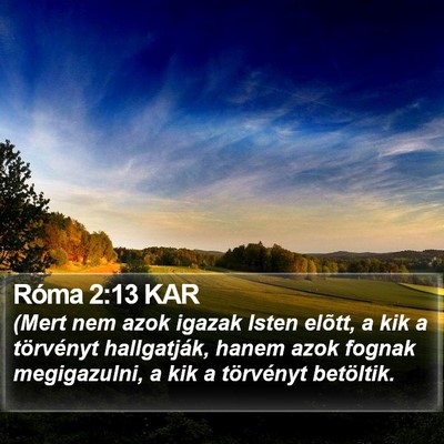 Róma 2:13 KAR Bible Verse Image