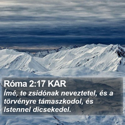 Róma 2:17 KAR Bible Verse Image