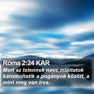 Róma 2:24 KAR Bible Verse Image