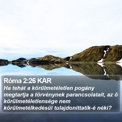 Róma 2:26 KAR Bible Verse Image