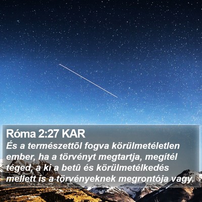 Róma 2:27 KAR Bible Verse Image