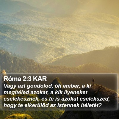 Róma 2:3 KAR Bible Verse Image