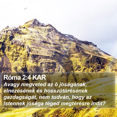 Róma 2:4 KAR Bible Verse Image