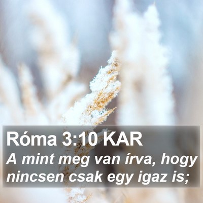 Róma 3:10 KAR Bible Verse Image