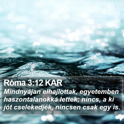 Róma 3:12 KAR Bible Verse Image