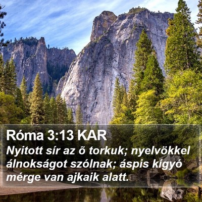 Róma 3:13 KAR Bible Verse Image