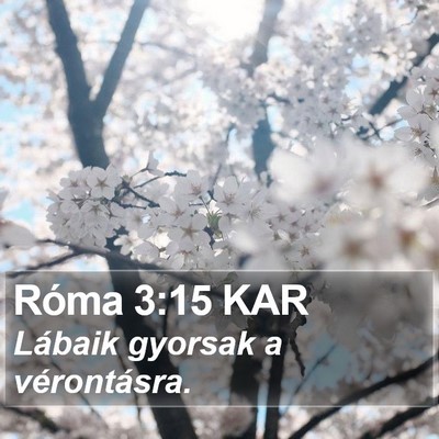 Róma 3:15 KAR Bible Verse Image