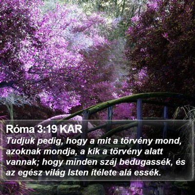 Róma 3:19 KAR Bible Verse Image