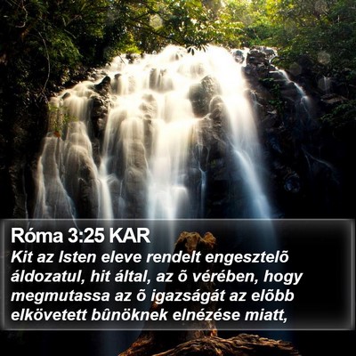 Róma 3:25 KAR Bible Verse Image