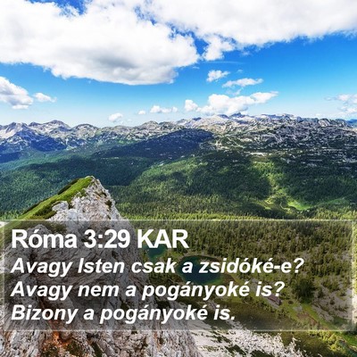 Róma 3:29 KAR Bible Verse Image