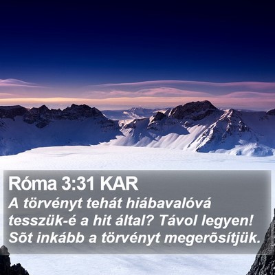 Róma 3:31 KAR Bible Verse Image