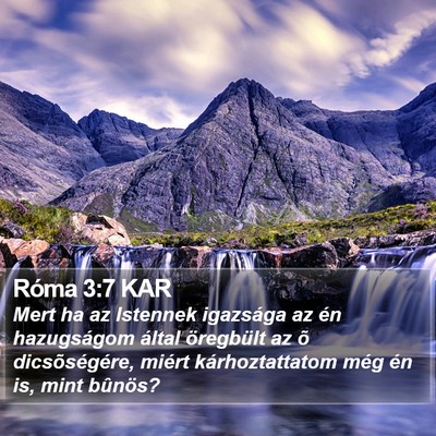 Róma 3:7 KAR Bible Verse Image