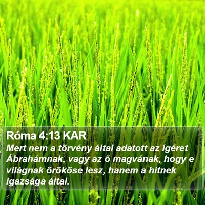 Róma 4:13 KAR Bible Verse Image