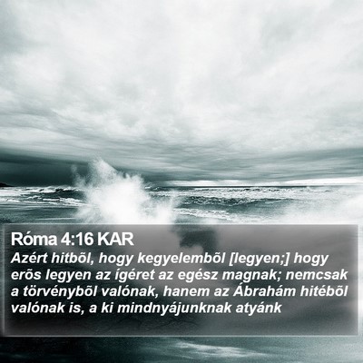 Róma 4:16 KAR Bible Verse Image