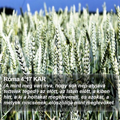 Róma 4:17 KAR Bible Verse Image