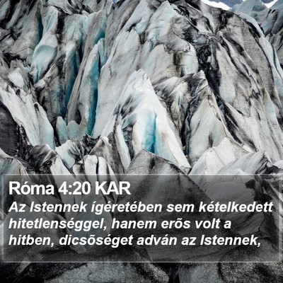Róma 4:20 KAR Bible Verse Image