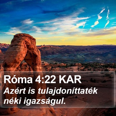 Róma 4:22 KAR Bible Verse Image