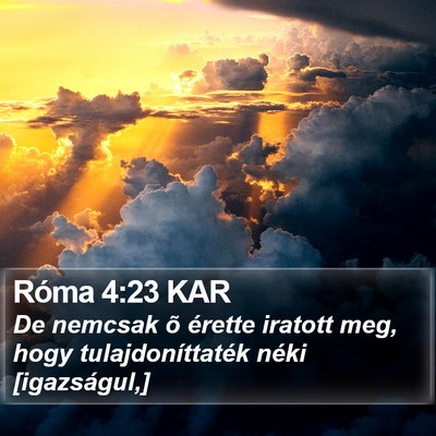 Róma 4:23 KAR Bible Verse Image