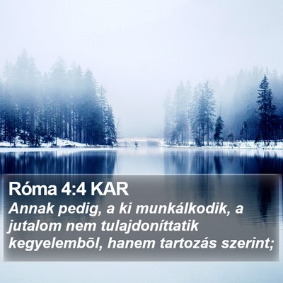 Róma 4:4 KAR Bible Verse Image