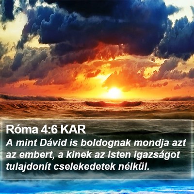Róma 4:6 KAR Bible Verse Image