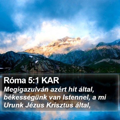 Róma 5:1 KAR Bible Verse Image