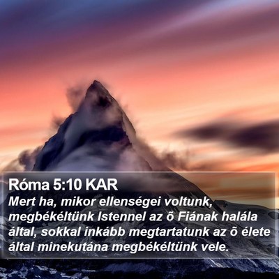 Róma 5:10 KAR Bible Verse Image