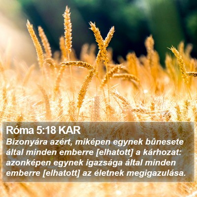 Róma 5:18 KAR Bible Verse Image