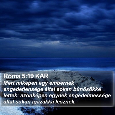 Róma 5:19 KAR Bible Verse Image