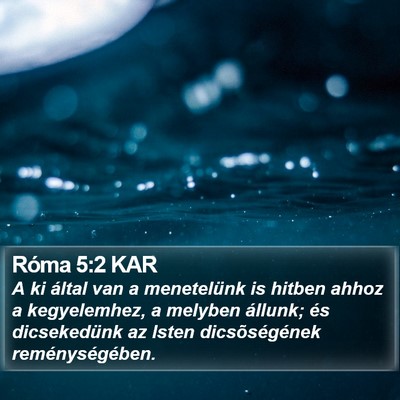 Róma 5:2 KAR Bible Verse Image