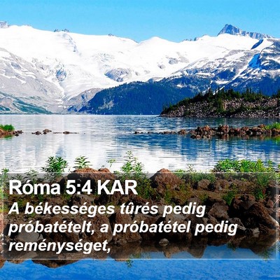 Róma 5:4 KAR Bible Verse Image