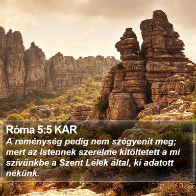 Róma 5:5 KAR Bible Verse Image