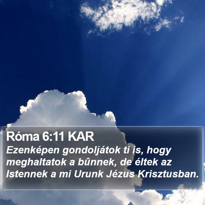 Róma 6:11 KAR Bible Verse Image