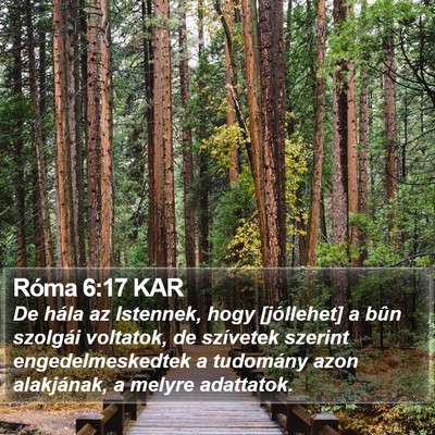 Róma 6:17 KAR Bible Verse Image