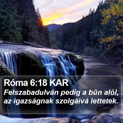 Róma 6:18 KAR Bible Verse Image