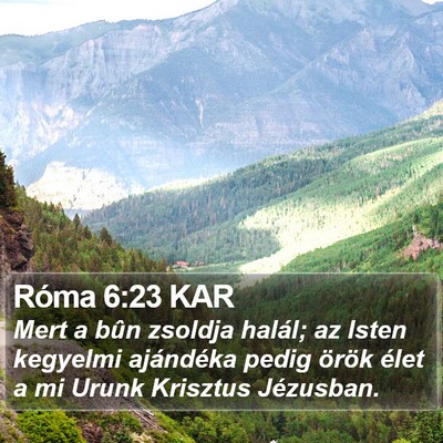 Róma 6:23 KAR Bible Verse Image