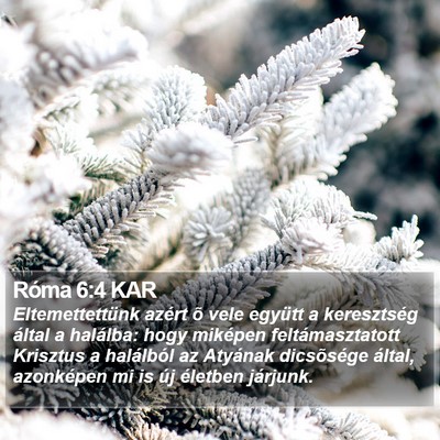 Róma 6:4 KAR Bible Verse Image