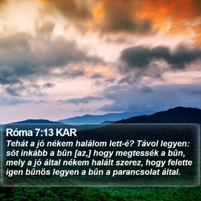 Róma 7:13 KAR Bible Verse Image