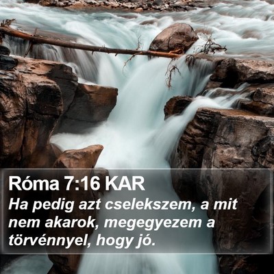 Róma 7:16 KAR Bible Verse Image