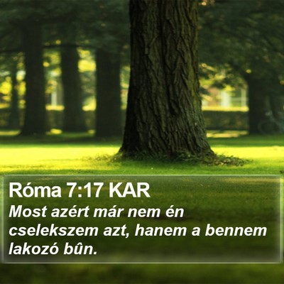 Róma 7:17 KAR Bible Verse Image