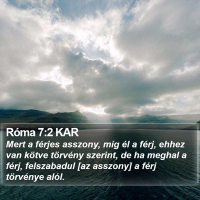 Róma 7:2 KAR Bible Verse Image