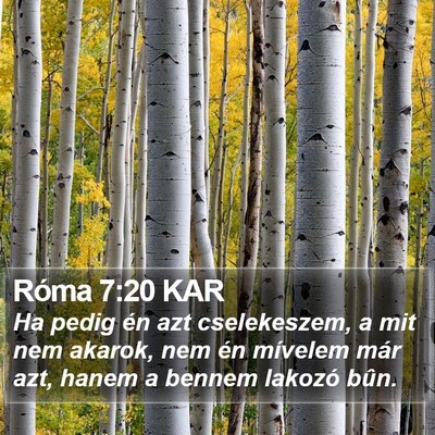Róma 7:20 KAR Bible Verse Image
