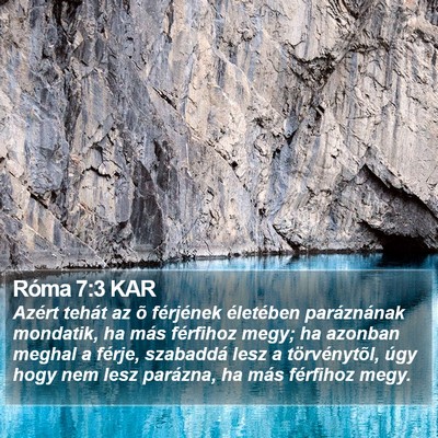 Róma 7:3 KAR Bible Verse Image