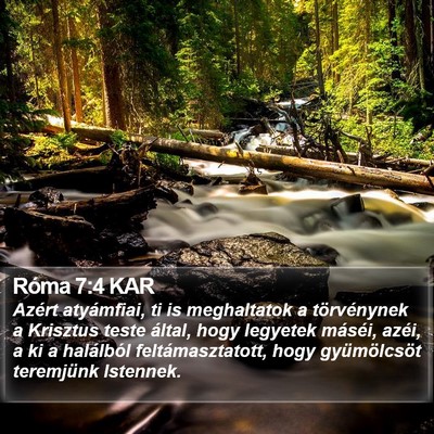 Róma 7:4 KAR Bible Verse Image