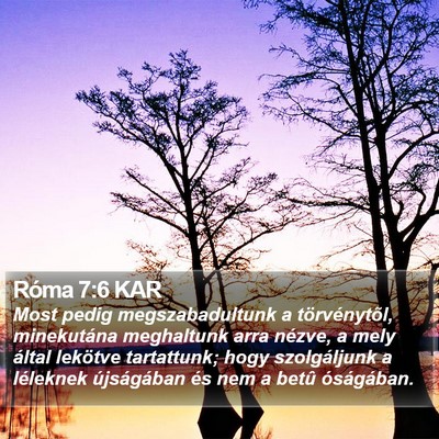 Róma 7:6 KAR Bible Verse Image